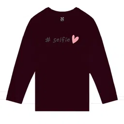 BAESD Girls Printed Full Sleeves Cotton T-shirt image 3
