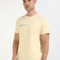 Tommy Hilfiger Men Typography Printed Round Neck Cotton T-shirt image 5