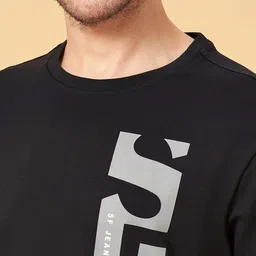 SF JEANS by Pantaloons Graphic Printed Slim Fit T-shirt image 3