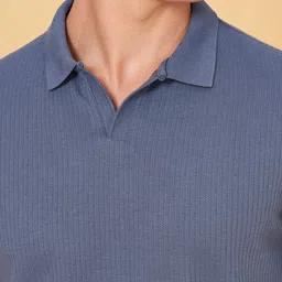 BYFORD by Pantaloons Men Polo Collar  Slim Fit T-shirt image 3