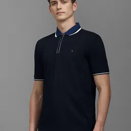 Louis Philippe Sport Men Solid Slim Fit Cotton T-shirt image 4