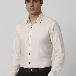 van heusen V Dot Men Spread Collar Abstract Printed Cotton Slim Fit Formal Shirt image 4