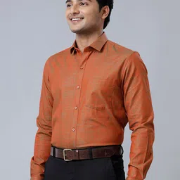 Ramraj Spread Collar Opaque Cotton Formal Shirt image 5