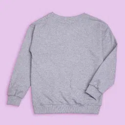 NUSYL Kids Typography Printed Oversized Fleece Sweatshirt image 3