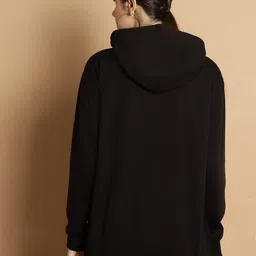 mack jonney VIMAL JONNEY Pack Of 2 Printed Hooded Fleece Longline Pullover Sweatshirt image 3