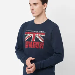 Pepe Jeans Men Navy Blue Printed Sweatshirt image 4