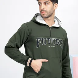 BULLMER Typography Printed Hooded Pullover image 4