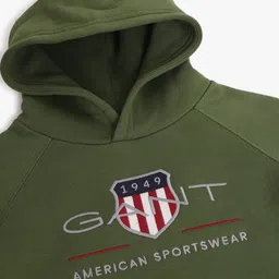 GANT Boys Embroidered Hooded Pullover Sweatshirt image 5