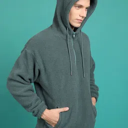 HIGHLANDER Hooded Drop Shoulder Sleeves Oversized Sweatshirt image 3