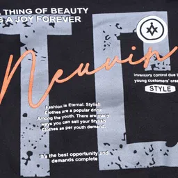 BAESD Kids Typography Printed Fleece Pullover Sweatshirt image 2