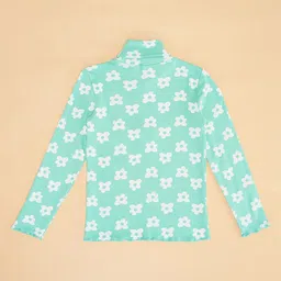 Pantaloons Junior Girls Floral Printed High Neck T-Shirt image 3