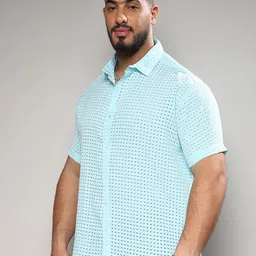 Instafab Plus Micro Checks Classic Casual Shirt image 5