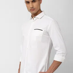 van heusen V Dot Spread Collar Slim Fit Formal Shirt image 2