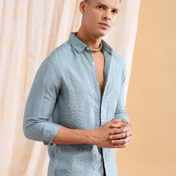 The Indian Garage Co Striped Slim Fit Casual Shirt image 3