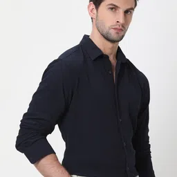 Mufti Slim Fit Spread Collar Casual Shirt image 3