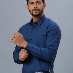 Ramraj Spread Collar Opaque Cotton Formal Shirt image 3