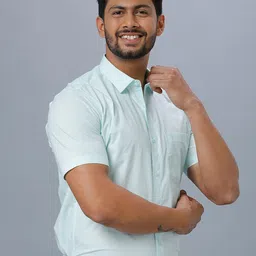 Ramraj Spread Collar Regular Fit Cotton Formal Shirt image 5