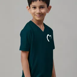 Friskers Boys Graphic Printed V-Neck Cotton T-shirt image 3