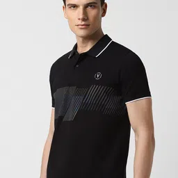 Van Heusen Flex Men Printed Polo Collar Pockets T-shirt image 4