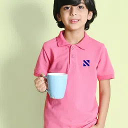NUSYL Boys Colourblocked Polo Collar Pockets T-shirt image 2