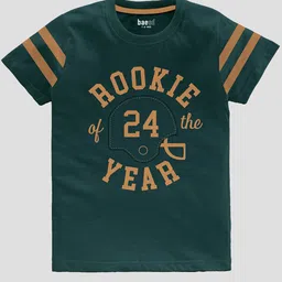 BAESD Boys Pack Of 3 Typography Printed Pure Cotton T-shirt image 3