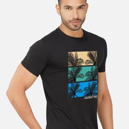 CHOZI Pack Of 2 Graphic Printed Cotton T-shirts image 3