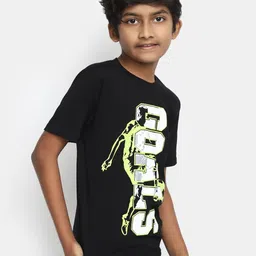 V-Mart Boys Typography Printed Cotton T-shirt image 4