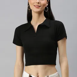 AAHWAN Black Crop Top image 4