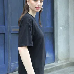 TITTLI Pack Of 2 Drop-Shoulder Sleeves Pure Cotton Longline Oversized T-shirt image 2