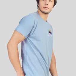 Greylongg Men Round Neck Graphic Printed T-shirt image 3