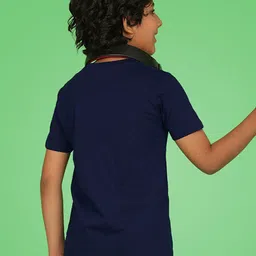 NUSYL Boys Typography Printed Round Neck T-shirt image 3