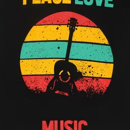 OBOW Boys Black Typography Printed Bio Finish Applique T-shirt image 3