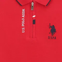 U.S. Polo Assn. Kids Boys Polo Collar Applique T-shirt image 3