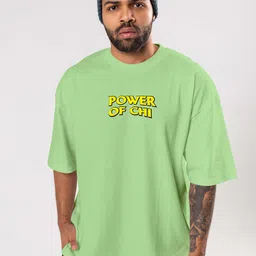 BAESD Graphic Printed Drop-Shoulder Sleeves Oversized Cotton Casual T-shirt image 4