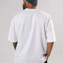 BAESD Graphic Printed Oversized Drop-Shoulder Sleeves Cotton Casual T-shirt image 2