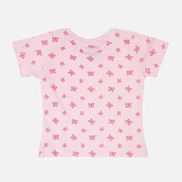 Bodycare Infant Girls Pack of 2 Printed Cotton T-shirts image 3