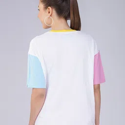 Crazymonk Tweety Printed Oversized Cotton T-shirt image 2