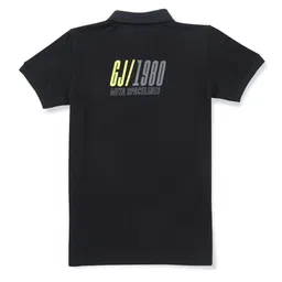 Gini and Jony Boys Typography Printed Polo Collar Cotton T-shirt image 3