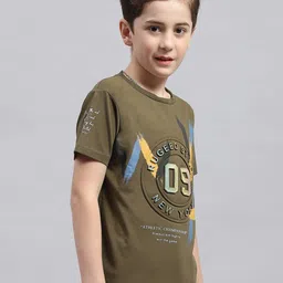 Monte Carlo Boys Typography Printed Round Neck Cotton T-shirt image 4