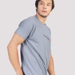 Greylongg Typography Round Neck Short Sleeves T-shirt image 5