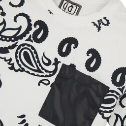 Gini and Jony Boys Graphic Printed Cotton Cut Outs T-shirt image 2