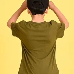 NUSYL Boys Graphic Printed Round Neck Longline Oversized T-shirt image 2