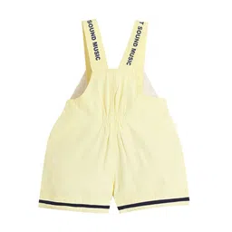 CHiU Unisex Infant Yellow And Blue Printed Dungarees And T-Shirt image 3