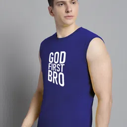 FBAR Typography Printed Pure Cotton Slim Fit T-shirt image 4