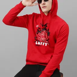 ADRO Men Printed Hooded Sweatshirt image 2