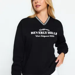 Trendyol Typography Printed Sweatshirt image 5