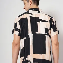 Celio Geometric Printed Classic Regular Fit Opaque Casual Shirt image 4