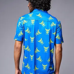 GO DEVIL Brand Logo Printed Spread Collar Casual Shirt image 3