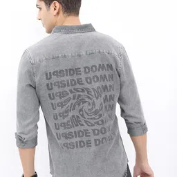 HIGHLANDER Men Printed Slim Fit Casual Shirt image 5