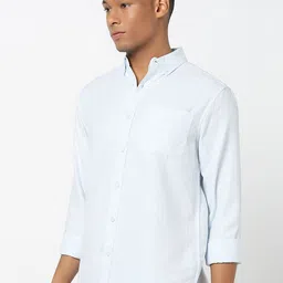 R&B Men Spread Collar Solid Casual Shirt image 5